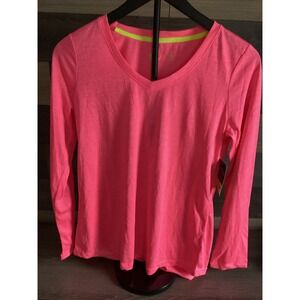 NWT XERSION womans SZ Small Dazz Pink Long Sleeve Shirt Quick Dri